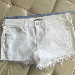 Express Women's White Denim Shorts